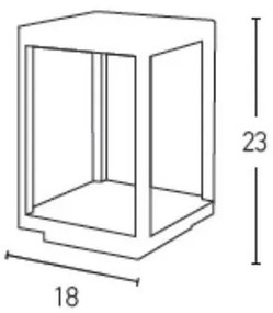Zambelis E203 - Lampada LED da esterno LED/7W/230V IP54 antracite
