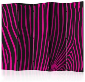 Paravento Zebra pattern (violet) II [Room Dividers]