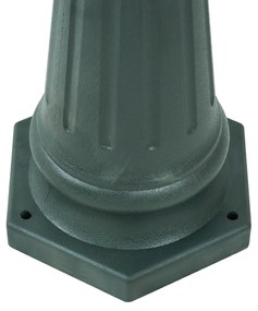 Lanterna da esterno classica verde scuro 217 cm 3 luci IP44 - New Haven