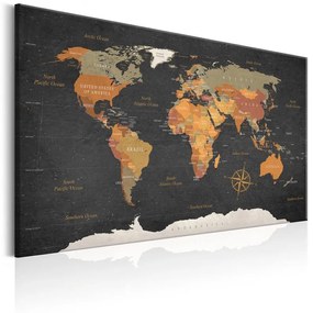 Quadro World Map: Secrets of the Earth