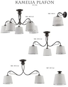 Jupiter 1365 - KM 3 PV - Lampada da soffitto KAMELIA 3xE27/60W/230V