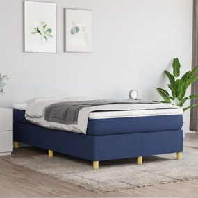 Giroletto A Molle Con Materasso Blu 120x200 Cm İn Tessuto /