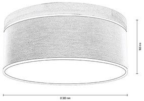 Spot-Light 4993874 - Plafoniera BOHO 2xE27/25W/230V rovere 38 cm