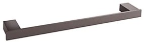 Portasciugamani da Parete Moderno Grigio in Alluminio 46 cm Design Moderno