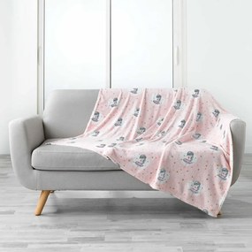 Coperta per neonati in microflanella rosa 125x150 cm Petite Etoile - douceur d'intérieur