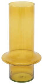 Tikamoon - Vaso in vetro riciclato Toni, giallo