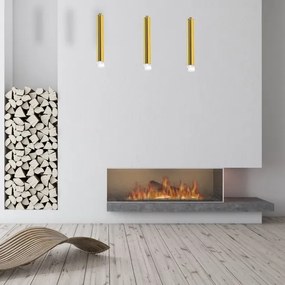 Lampadario LED su filo GOLDIE 3xLED/15W/230V dorato