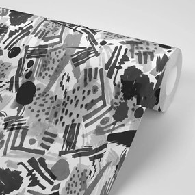 Carta da parati – Pop art astratto in bianco e nero