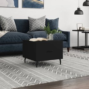 Tavolino Da Salotto Nero 50x50x40 Cm İn Legno Multistrato /