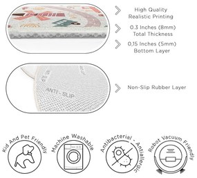 Tappeto da gioco per bambini lavabile ø120 cm Furry World – Mila Home