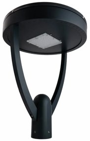 Lampione Stradale LED 65W, Iron Black, 150lm/W, Dimmerabile 1-10V, Programmabile - PHILIPS Xitanium Colore  Bianco Naturale 4.000K