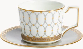 Tazzina e piattino in Fine Bone China Renaissance