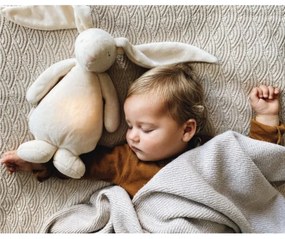 Moonie - Compagno di coccole con melodia e luce coniglietto 2.0 organic cappuccino