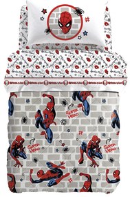 Trapunta in Cotone Spider-man Wall Singolo Marvel Ragazzo CA