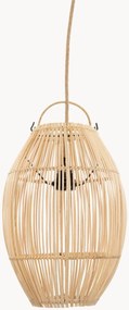 Lampada a sospensione in rattan tessuto a mano Zuri