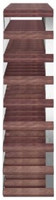 Portabottiglie per 72 bottiglie legno massello di pino marrone
