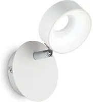 Applique Moderna Oby Metallo Bianco 1 Luce 6W 3000K Luce Calda