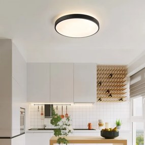 Brilagi - Lampada LED dimmerabile GLASS POOL DOUBLE LED/48W/230V 40 cm nera + telecomando