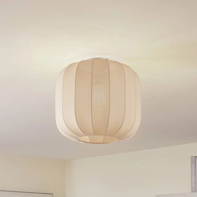 Plafoniera soffitto Helin Lindby, dimmerabile, Crema / Ambra, Soggiorno / Sala da pranzo, Tessuto / Stoffa / Seta, Scandinavo, Plafoniera