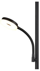 Lampada da terra nera (altezza totale 178 cm) Specter – Trio