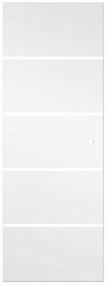 Anta per porta scorrevole ARTENS Miami in cristallo bianco L 86 x H 215 cm reversibile