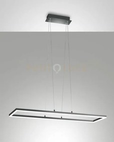 Bard sospensione antracite nw l.92x32cm a led 4000k - 52w - 5400 lm...