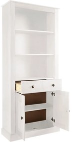 Libreria in legno di pino bianco 181x31 cm Mille - Støraa