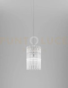 Diadema sospensione bg cristallo cromo lucido l32cc led 3000k 12w 1...