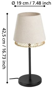 Eglo 43977 - Lampada da tavolo TABLEY 1xE27/40W/230V