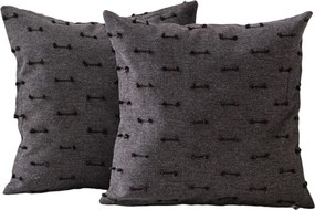 Federe decorative in set 2 pz 43x43 cm Tuffet – Mioli Decor