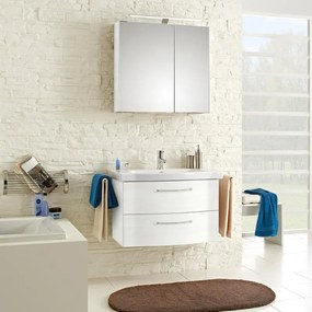 Mobile da bagno sospeso sotto lavabo L 75 x H 49 x P 42.7 cm bianco, 2 cassetti PELIPAL Solitaire