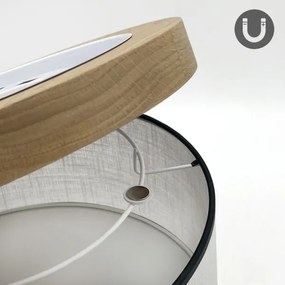 Brilagi - LED Plafoniera BELLADONNA 1xE27/15W/230V diametro 30 cm bianco/quercia