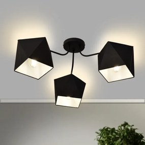 Lampadario ADAMANT 3xE27/15W/230V nero