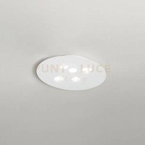 Luna p/m - plafoniera metallo e alluminio bianco 5 luci attacco gx5...