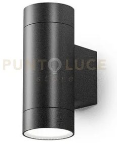 Ges1065- applique 1 luce attcaco gu10 colore grigio antracite in al...