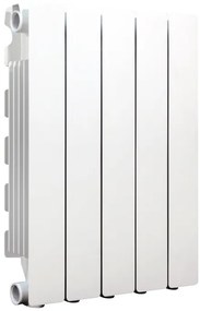 Radiatore acqua calda PRODIGE MODERN in alluminio, 5 elementi, interasse 500 mm, bianco