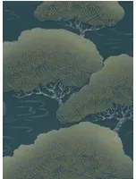 Little Greene Carta da parati Pines - Blue Pine