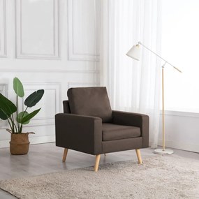 Poltrona Marrone İn Tessuto /