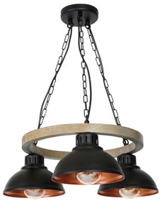 Lampadario a sospensione con catena HAKON 3xE27/60W/230V