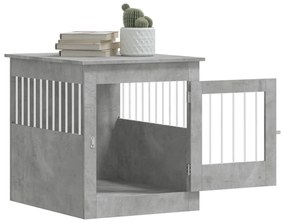 Gabbia cani arredamento grigio cemento 64,5x80x71cm multistrato