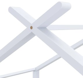 Giroletto per bambini bianco in massello di pino 70x140 cm