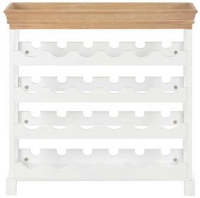 Mobile portavini bianco 70x22,5x70,5 cm in mdf