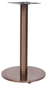 Gamba Per Tavolino Da Bistrò Oro Ø45x72 Cm İn Acciaio Inox /