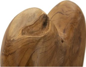 Scultura Dobu In Teak Riciclato Cm 25X12X45 (Pezzi Unici - Non Rip. In Serie)