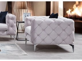 Poltrona grigio chiaro Como - Artie