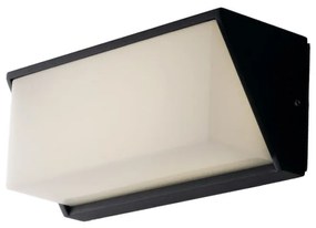 Applique LED moderno da esterno LED-W-LUXON ANT grigio IP54, luce cct da bianco caldo al bianco neutro 750 lumen, FAN EUROPE