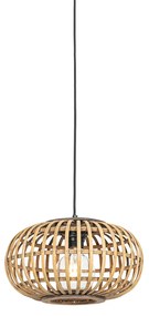 Lampada a sospensione orientale in bambù 32 cm - Amira