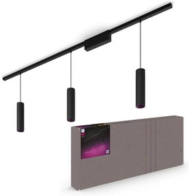 Binario Hue Perifo Soffitto x3 cilindri sosp N nero LED 1530 LM