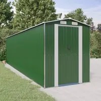 Capanno da Giardino Verde 192x772x223 cm Acciaio Zincato 3147434