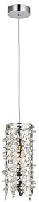 LUXERA 64365 - Lampadario a sospensione di cristallo con filo VITRA 1xE14/40W/230V